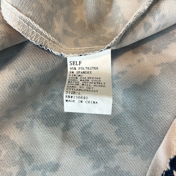 Lulu’s In Living Splendor Summer Blue Floral Fit & Flare Dress Size Large - Picture 8 of 11